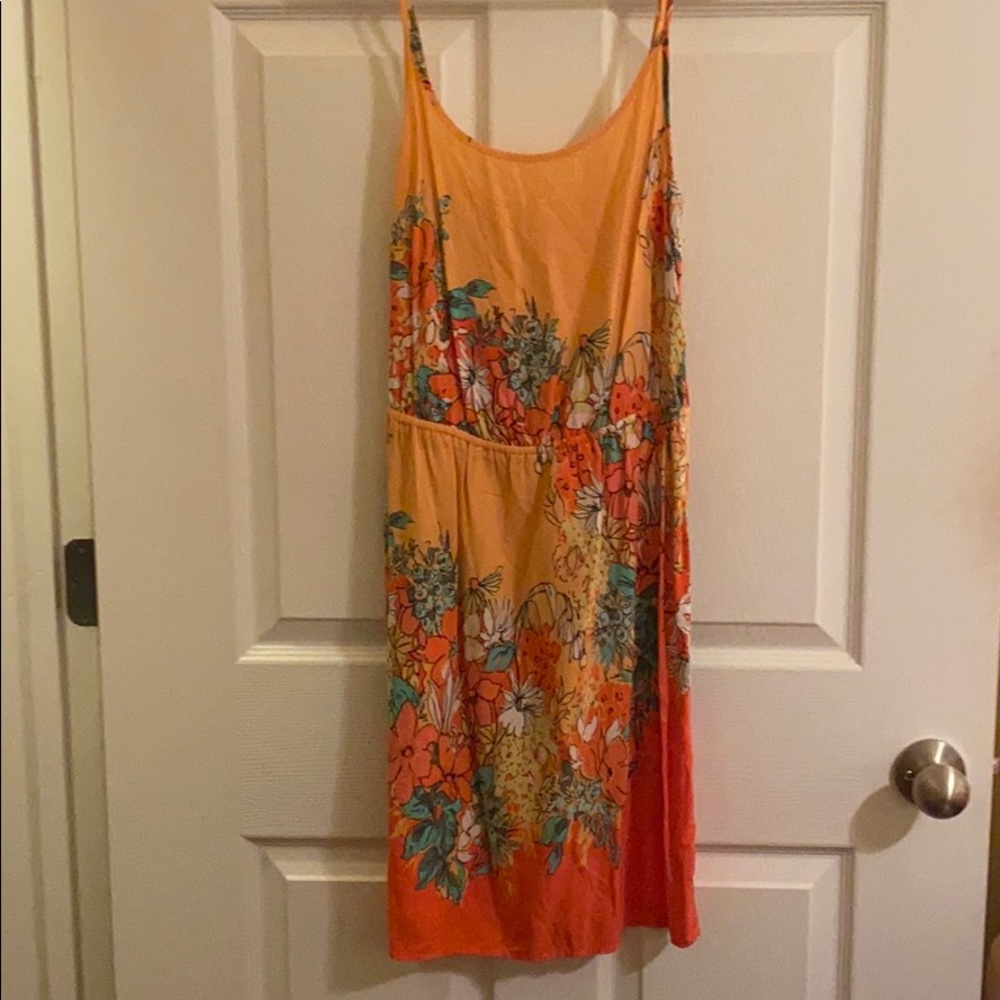 Floral spaghetti strap summer dress
